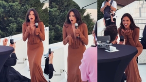Cum a reacționat Oana Zara când a fost cerută în căsătorie. Imaginile s-au viralizat