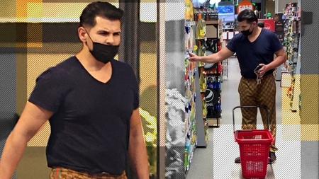 Florine, pantalonii GUCCI sunt originali sau fake?:) Pastramă a comercializat măști de protecție contrafăcute cu sigle de lux, alături de soția Brigitte, iar acum a apărut cu un mare brand pe el!