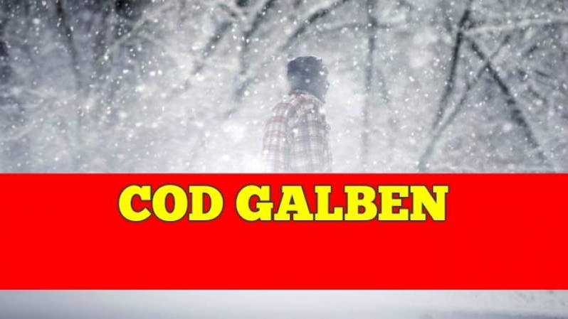 Cod galben de ninsoare, lapoviță și ploi pentru 30 de județe și București