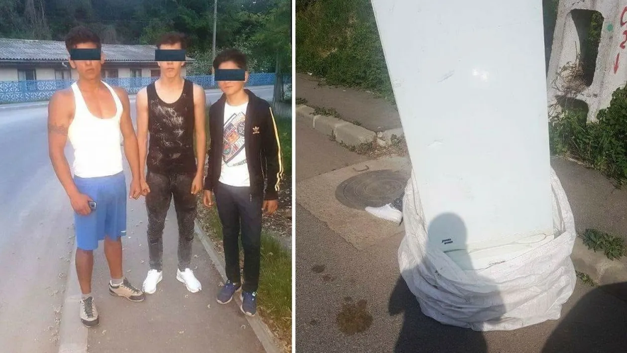 Prinși cu frigiderul în... sac! Trei tineri din Pucioasa au dat atacul la un restaurant