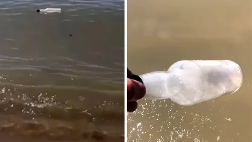 Un cuplu a găsit o sticlă adusă de apele mării, pe plajă. Cei doi au regretat imediat cum au desfăcut-o. Ce mesaj se afla, de fapt, înauntru