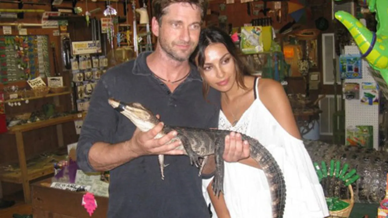PRIMELE IMAGINI cu Madalina Ghenea si Gerard Butler impreuna, in Romania. Care a fost primul loc unde l-a dus romanca pe actor