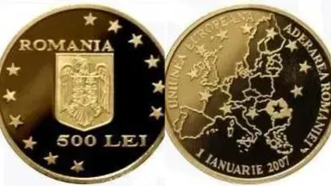 O ai acasă la părinți ori bunici?! Suma ireală cu care se vinde o monedă rară, de aur, de 500 de lei