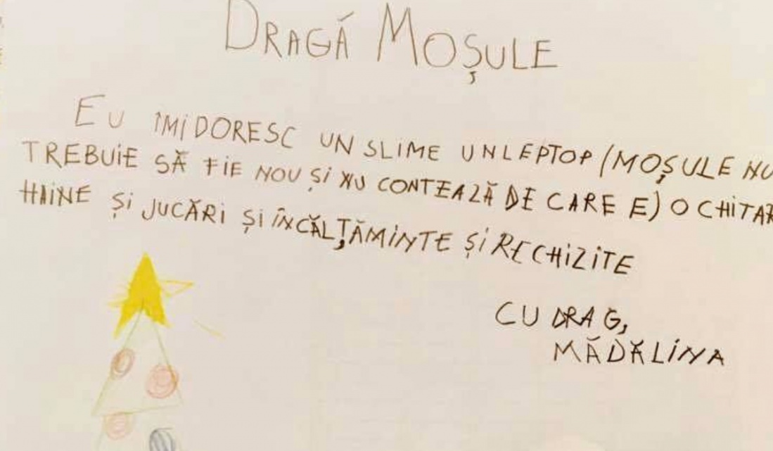 Emoționant! Ce își doresc copiii din satele sărace de la Moș Crăciun: „Niște dulciuri și ceva de mâncare”. FOTO