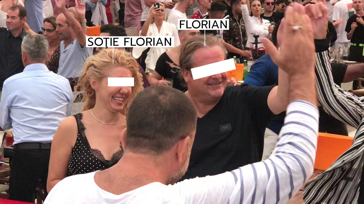 Florian Elvețianul, alături de soție, la petrecerea aniversară din 2019 (Foto: CANCAN.RO)