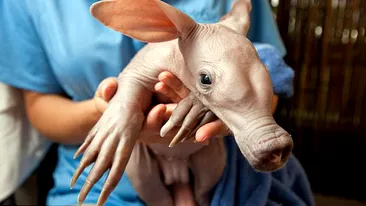 Uite cum arata un furnicar chel! Mama lui l-a parasit la nastere