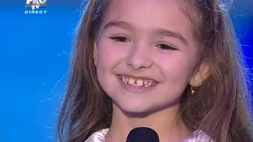 Rebeca, preferata lui Mihai Petre de la Romanii au talent, de nerecunoscut! Are 10 ani, dar arata ca o domnisoara si poarta tocuri