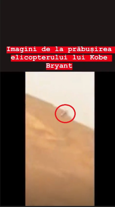Dumnezeule, n-au avut nicio șansă! Filmarea cu momentul prăbușirii elicopterului în care se afla Kobe Bryant