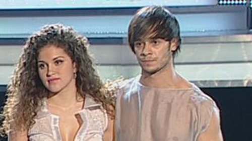 Partenera lui Dima de la Dansez, cu un decolteu imens la TV! Mihai Petre a taxat-o: "Nu esti gratioasa deloc, nu esti feminina"