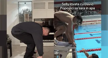 Râzi cu lacrimi! Cum l-a ironizat Mario Fresh pe Selly, după ce a sărit direct pe burtă în bazin. VIDEO