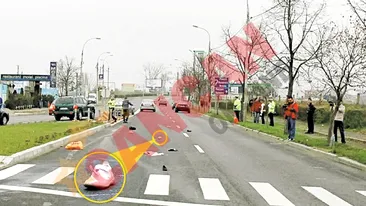 A spulberat o femeie si un copil pe trecerea de pietoni