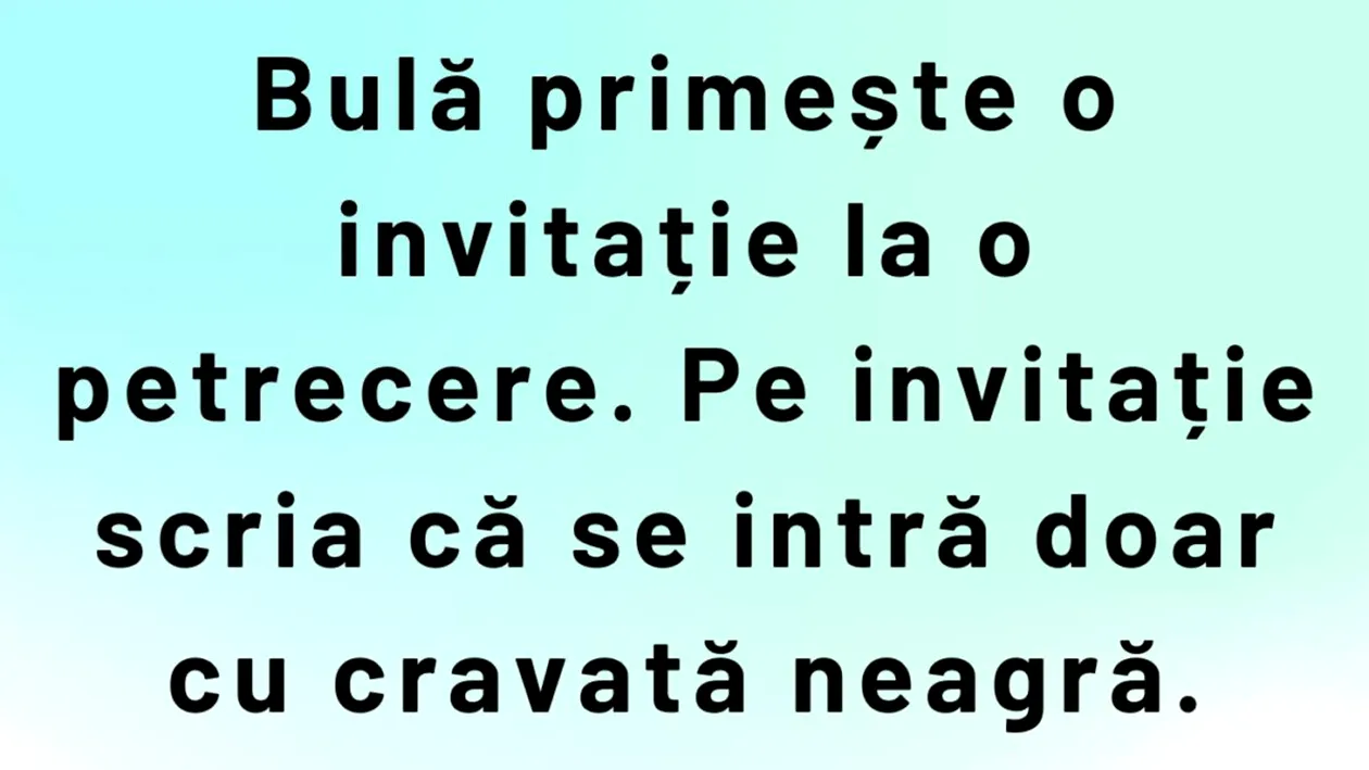 BANC | Bulă și petrecerea black-tie