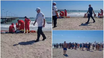 Dezastru pe plaja din Mamaia! Trei persoane au murit înecate, iar alte două au ajuns la spital