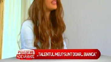 Bianca Dragusanu: Nu cant, nu dansez, nu am un talent anume. Sunt doar Bianca! Vezi ce avantaje ii aduce numele ei