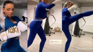 Atenție, Daria! Nu-i de glumit cu Bianca Drăgușanu! S-a apucat de kickboxing și lovește năprasnic