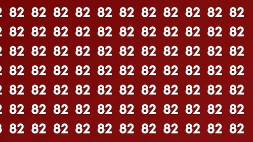 Test de inteligență | Poți vedea unde se ascunde numărul 28 printre multitudinea de 82, în doar 5 secunde?