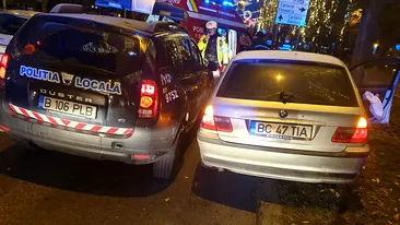 Un polițist din București a fost rănit după ce mașina în care se afla a fost lovită de un șofer tânăr, fără prea multă experiență