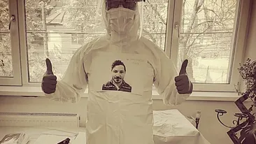 Gestul unui medic din Timișoara! Și-a lipit fotografia pe combinezonul de protecție, pentru ca pacienții să îi poată vedea chipul