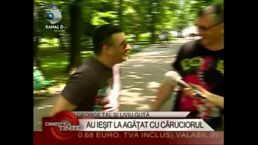 George Tal si Liviu Guta au iesit la agatat, in parc, cu fetita Danielei Gyorfi