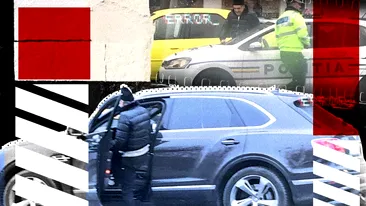 Polițiștii de la Rutieră au ”tăbărât” pe Gigi Becali! Imagini exclusive