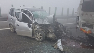 A mai murit o femeie în  accidentul de pe A2.  Sunt 60 de raniti
