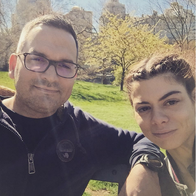 Omer Tetik şi soţia lui, Alexandra