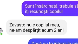 BANC | „Sunt însărcinată, trebuie să îți recunoști copilul”