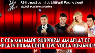 Asta chiar e cea mai mare surpriza! Am aflat ce se va intampla in prima editie LIVE Vocea Romaniei!