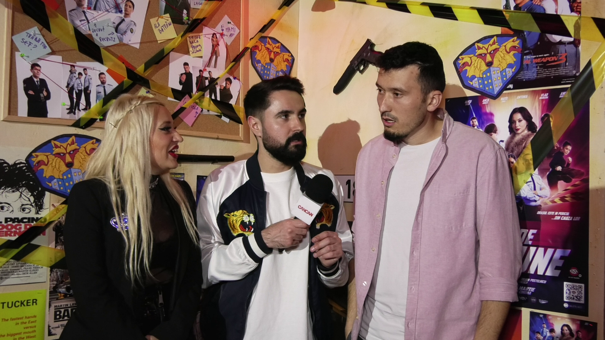Anisia Gafton: "Noi glumim, dar în același timp suntem și foarte serioși. Dar mă plictisesc să fiu serioasă!" (Foto: captură video)