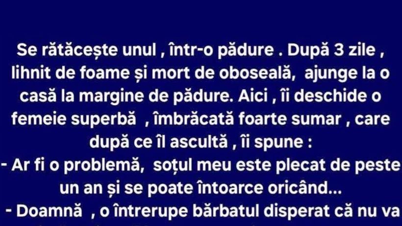 Bancul de weekend | Frumoasa și gentlemanul