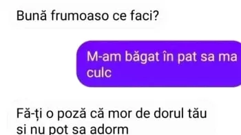 BANC | Două poze de „noapte bună”