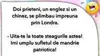 BANC | Doi prieteni, un englez și un chinez, se plimbau împreună prin Londra