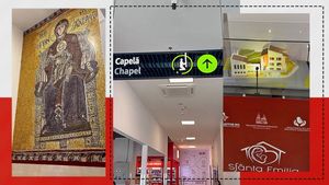 Am fost în capela Aeroportului Iași. Cum arată interiorul lăcașului în care poți spune o rugăciune înainte de zbor