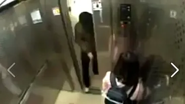 VIDEO Ce i-a facut o fetita de 10 ani unui copilas, in lift! Totul a fost filmat! Mama băietelului va rămâne marcata pe viata