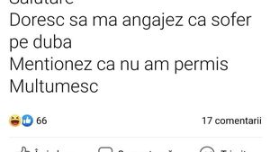 Cel mai tare anunț: „Salutare. Doresc să mă angajez pe dubă. Menționez că nu am permis.”. Ce răspuns a primit