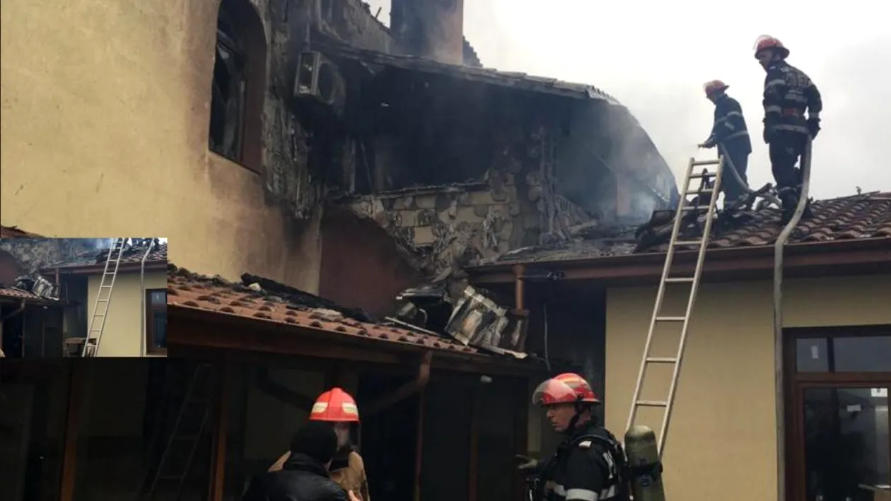 Mănăstire în flăcări la Constanța! 40 de pompieri au intervenit VIDEO