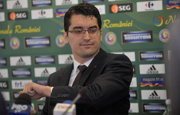 Răzvan Burleanu este actualul şef al FRF