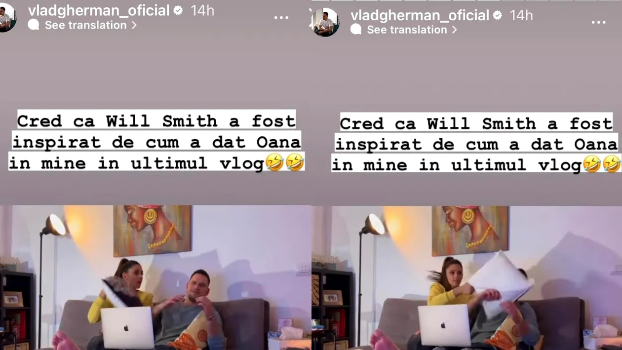 Reacția lui Vlad Gherman, după episodul cu Will Smith de la Premiile Oscar: ”A fost inspirat de cum a dat Oana Moșneagu în mine”