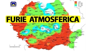 ANM, stare de alertă meteo în România. Urmează 3 ore de furie atmosferică