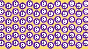 Test de logică | Nu toate cifrele din această imagine sunt 9. Găsiți intrusul!