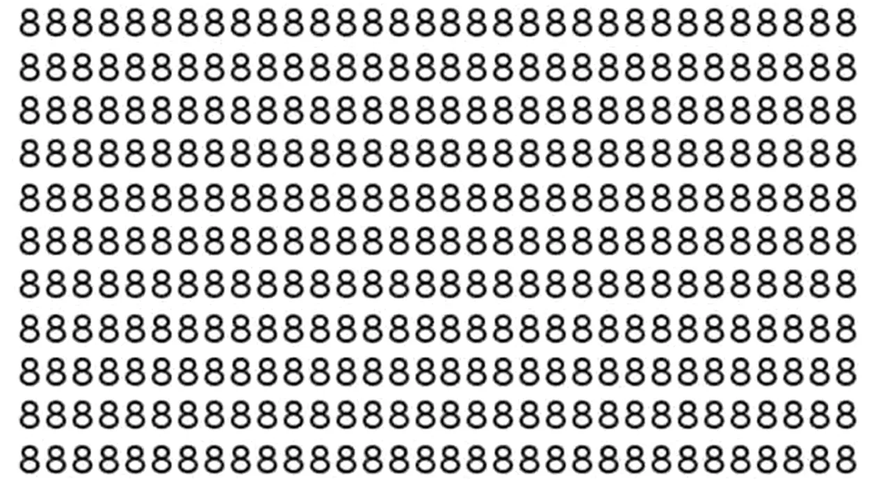 Iluzie optică virală | Găsiți cifra 6 în maximum 5 secunde!