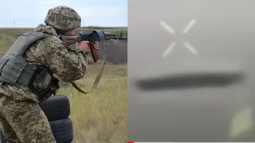 Imaginile surprinse de armata ucraineană au ajuns virale: ”Ce e asta? Un OZN, cu siguranță!