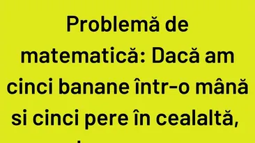 Bancul sfârșitului de săptămână | Problemă de matematică