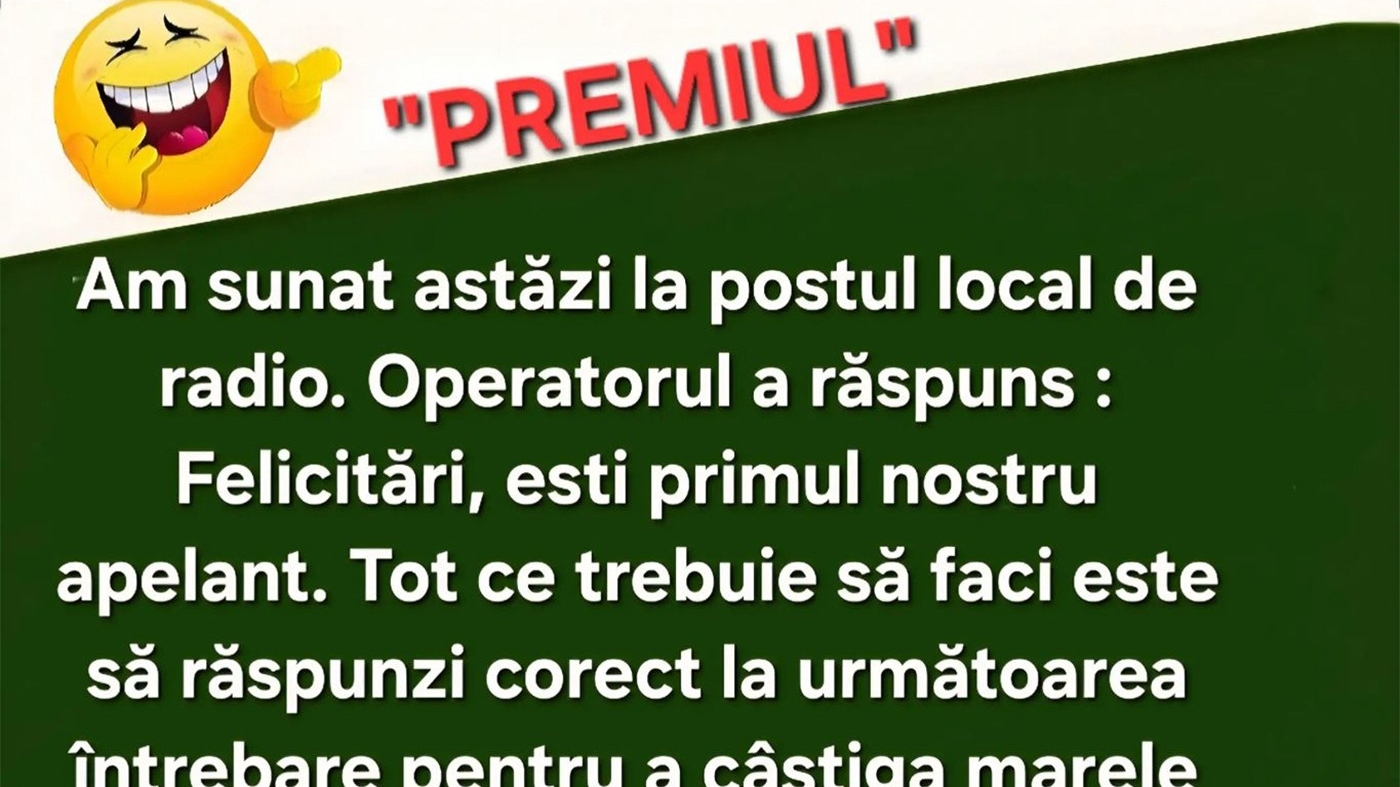 Bancul sfârșitului de săptămână | Premiul de la radio