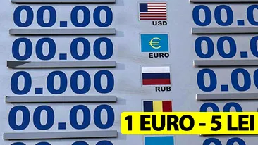 Curs valutar 15 mai 2019. 1 euro costă aproape 5 lei