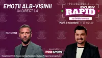 Răzvan Raț vine la EXCLUSIV RAPID marți, 7 noiembrie, de la ora 21.00