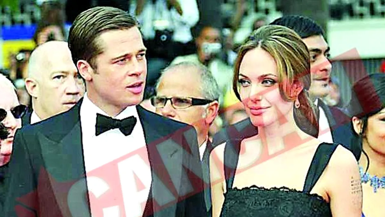 Angelina si Brad, sculptati in ruj