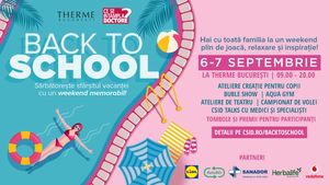 CSID.RO aniversează 20 de ani și îi sărbătorește împreună cu familiile din România la THERME București: două zile de distracție, sănătate și relaxare la evenimentul „CSID – BACK TO SCHOOL”