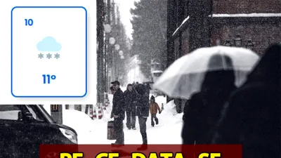 Meteorologii Easeweather au făcut deja anunțul. Pe ce dată se întorc ninsorile în România