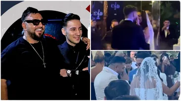 Costel Biju, un tată mândru! A îngenuncheat în fața lui Tony One și i-a cântat la dansul mirilor. Imagini spectaculoase